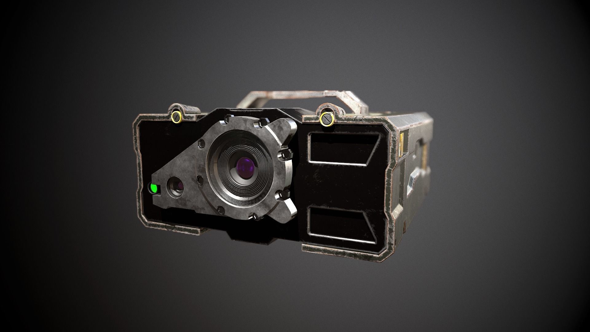 Military rangefinder Low-poly 3D model_1