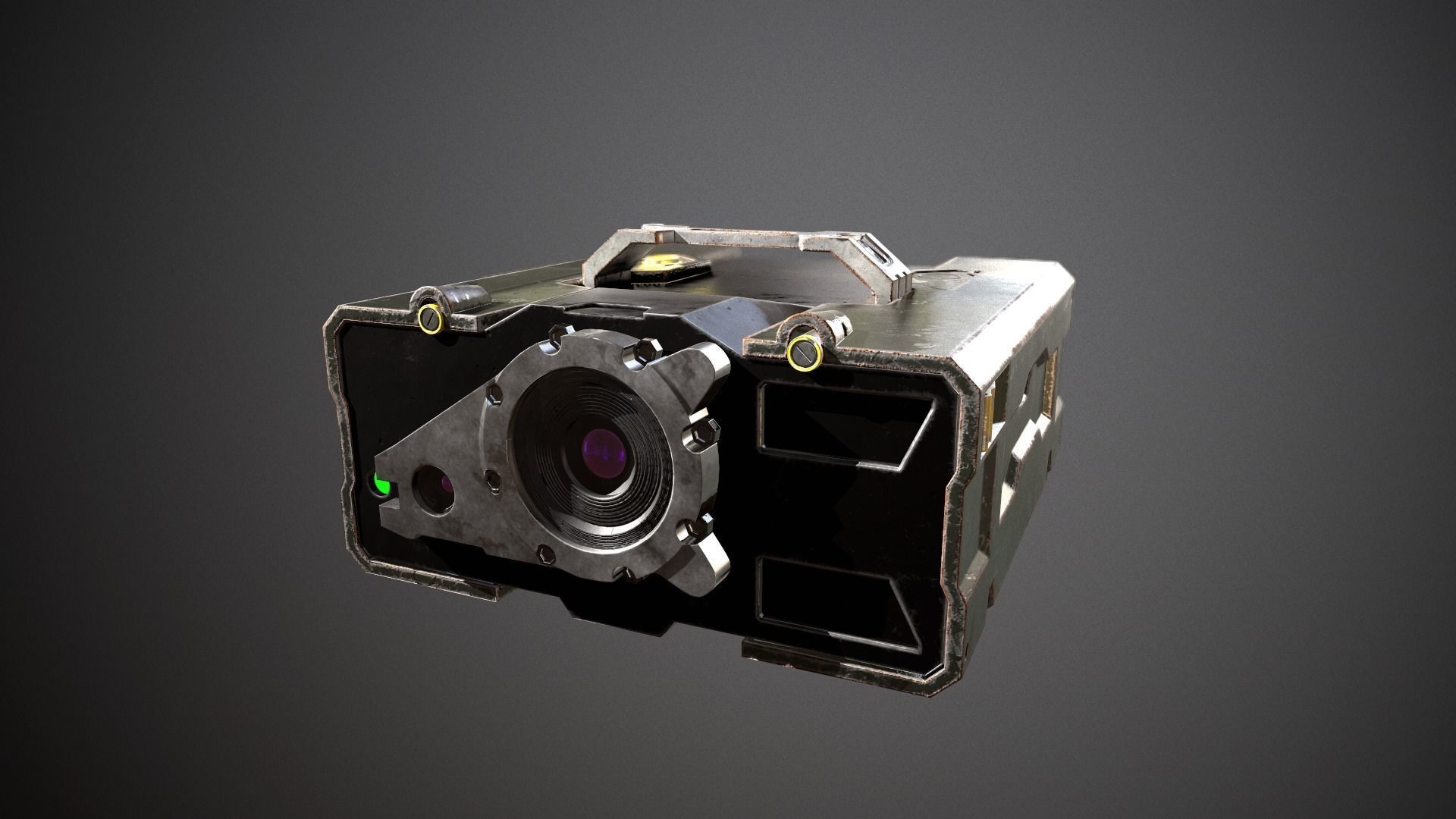 Military rangefinder Low-poly 3D model_2