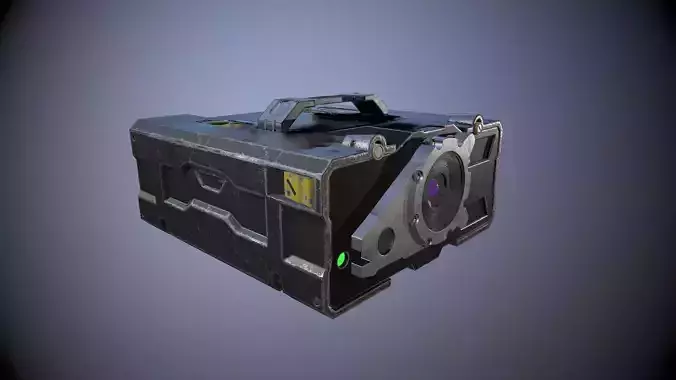 Military rangefinder Low-poly 3D model