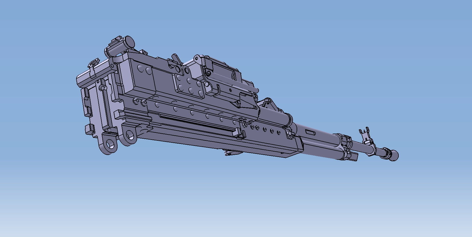Machine Gun NSVT NSV KORD 3D model_3