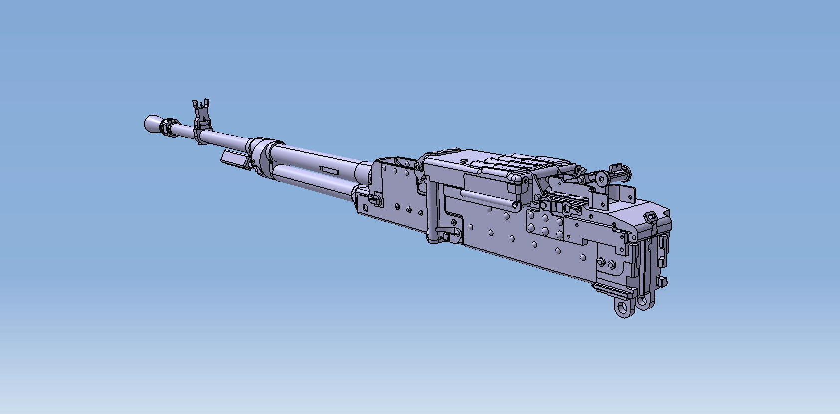 Machine Gun NSVT NSV KORD 3D model_1