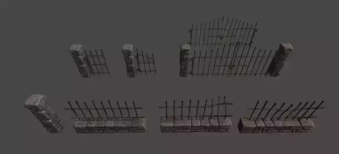 Stone Fence and Gates