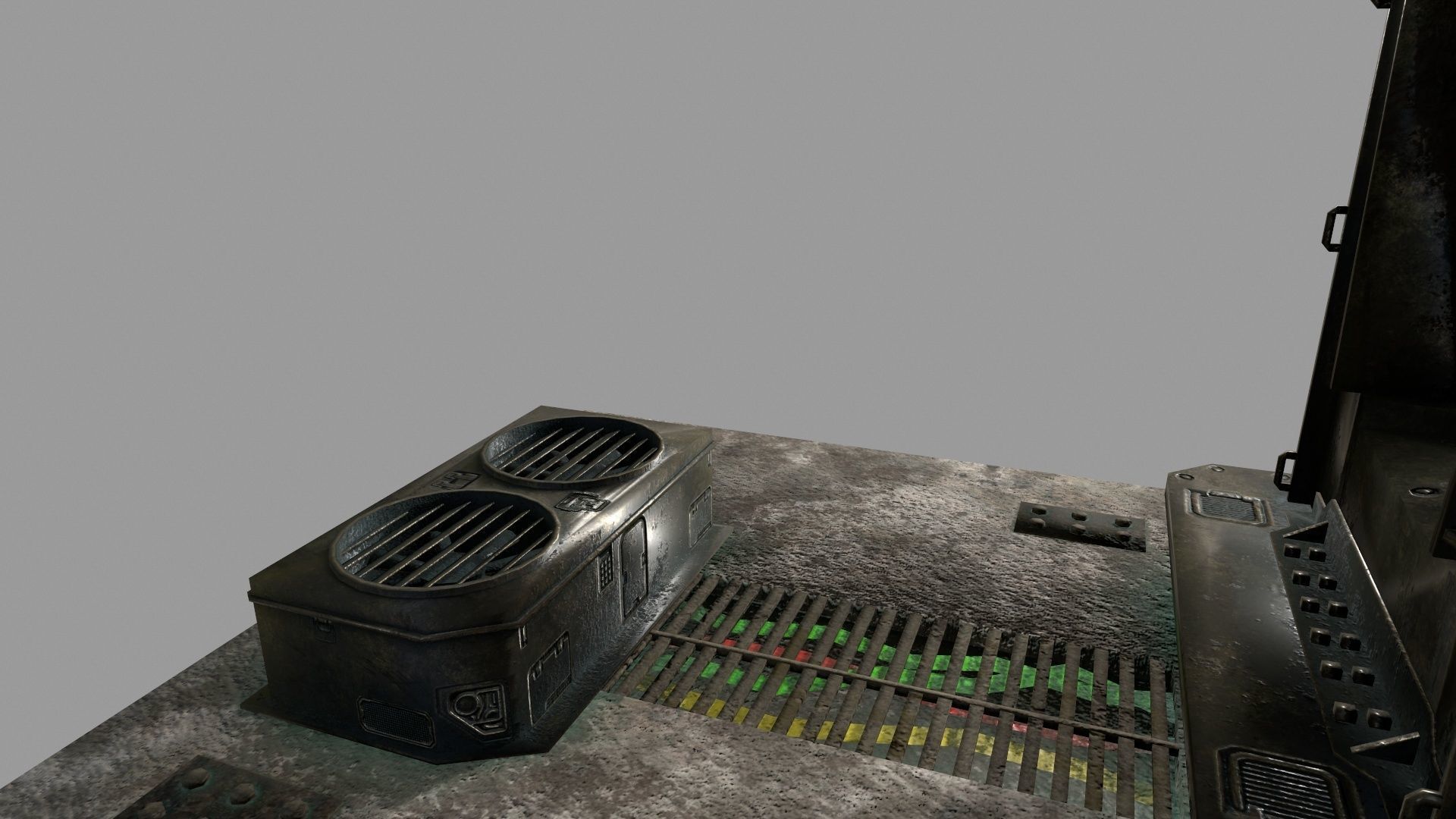 satellite dish Low-poly 3D model_5