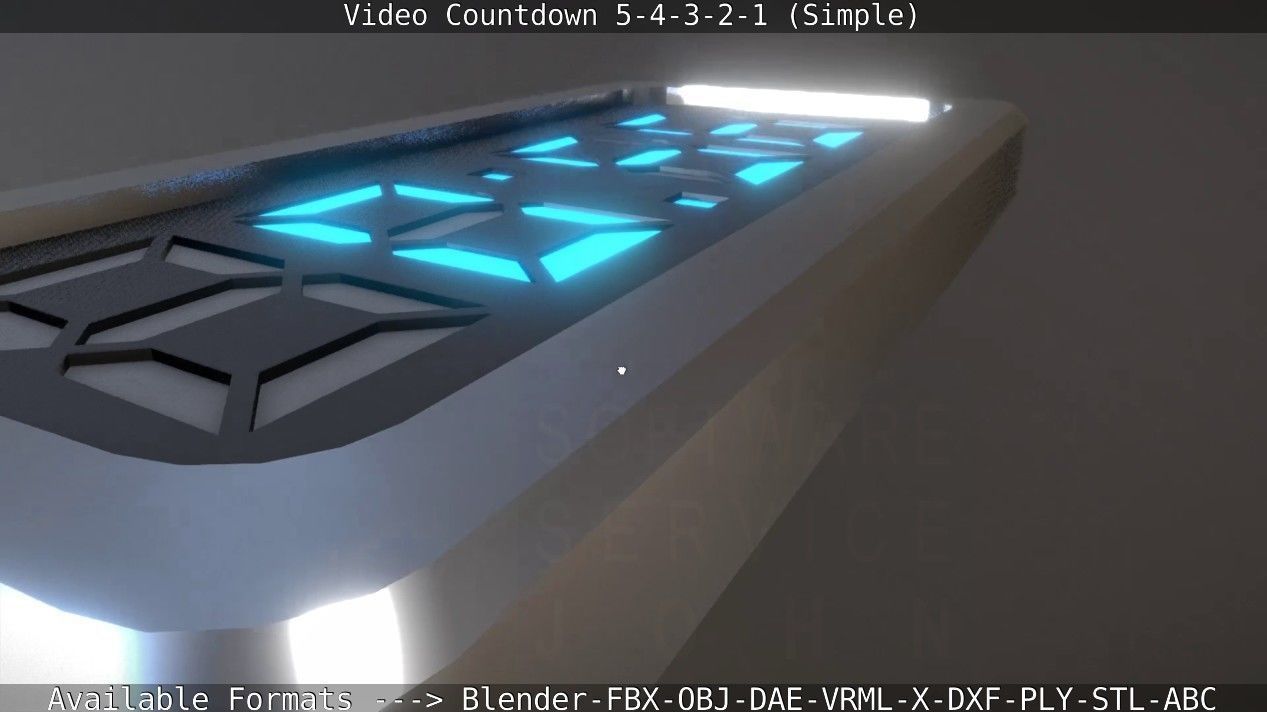 5-4-3-2-1-Video-Countdown-Simple-Version digital Low-poly 3D model_19