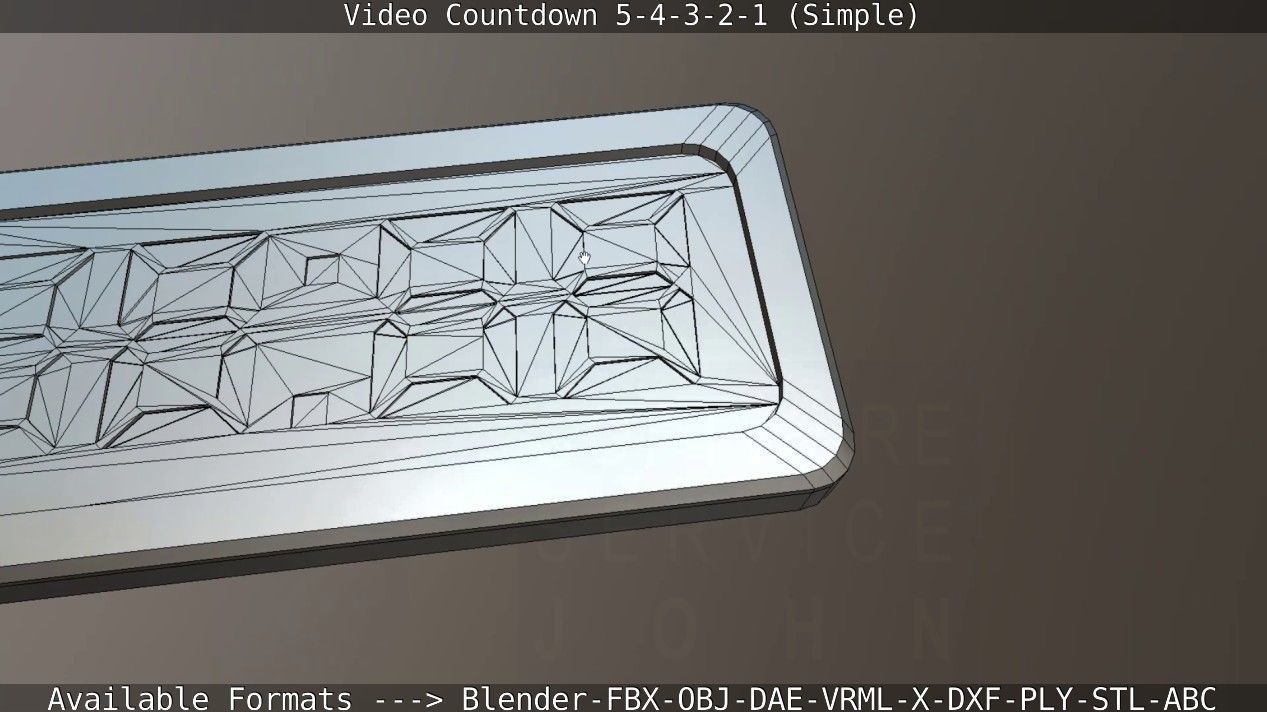 5-4-3-2-1-Video-Countdown-Simple-Version digital Low-poly 3D model_85