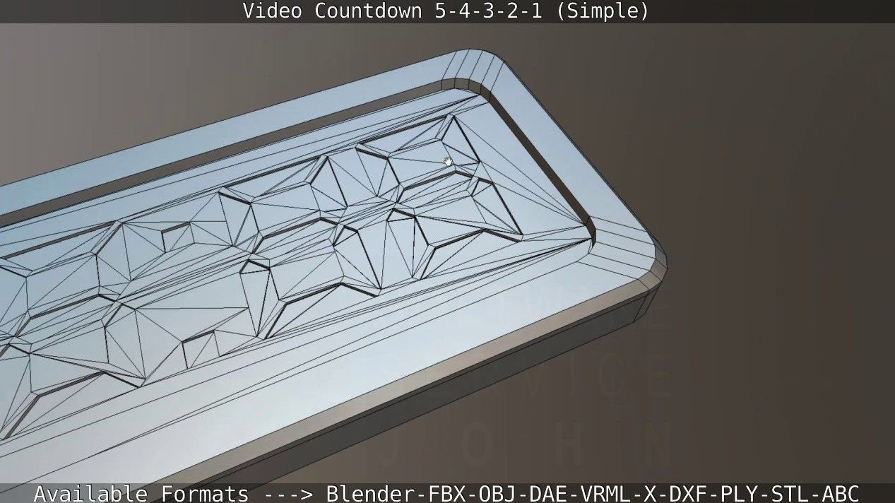 5-4-3-2-1-Video-Countdown-Simple-Version digital Low-poly 3D model_84