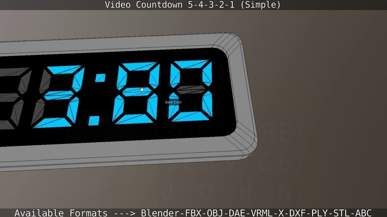 5-4-3-2-1-Video-Countdown-Simple-Version digital Low-poly 3D model_86