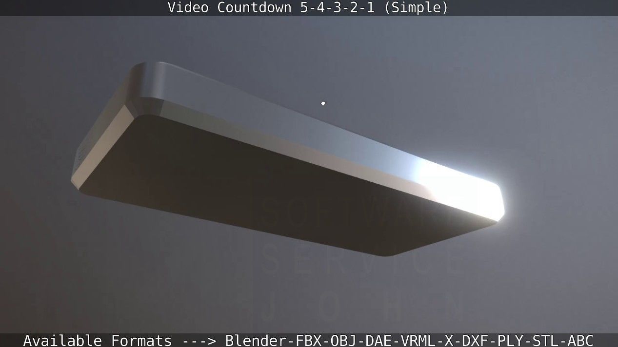 5-4-3-2-1-Video-Countdown-Simple-Version digital Low-poly 3D model_44