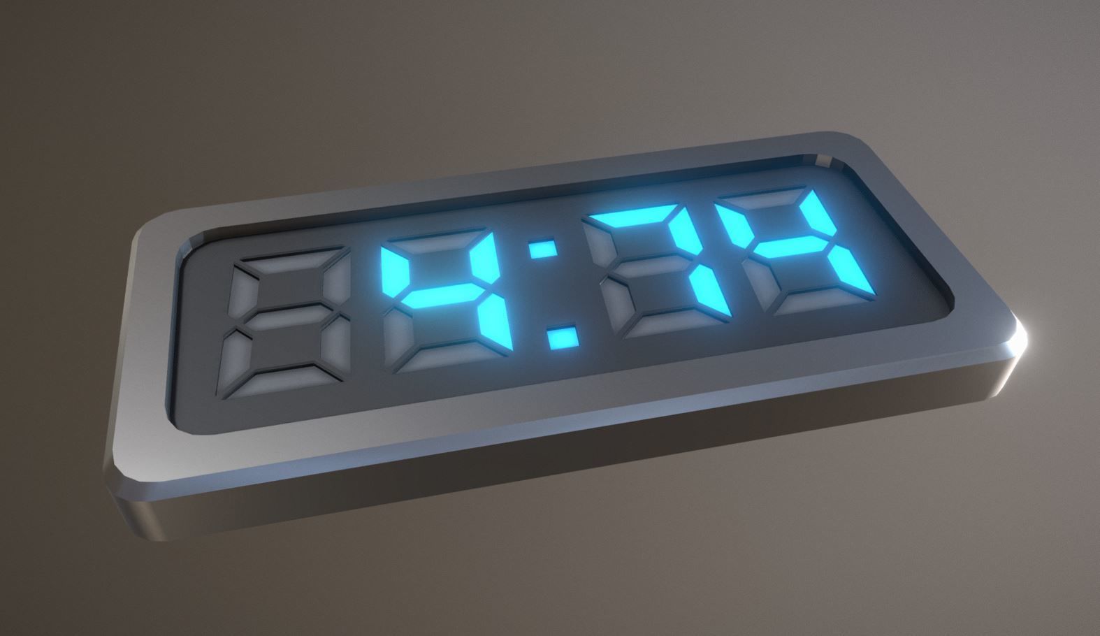 5-4-3-2-1-Video-Countdown-Simple-Version digital Low-poly 3D model_7