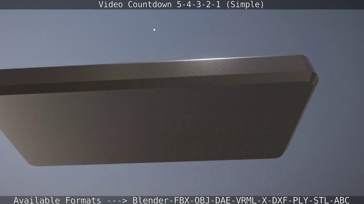 5-4-3-2-1-Video-Countdown-Simple-Version digital Low-poly 3D model_37