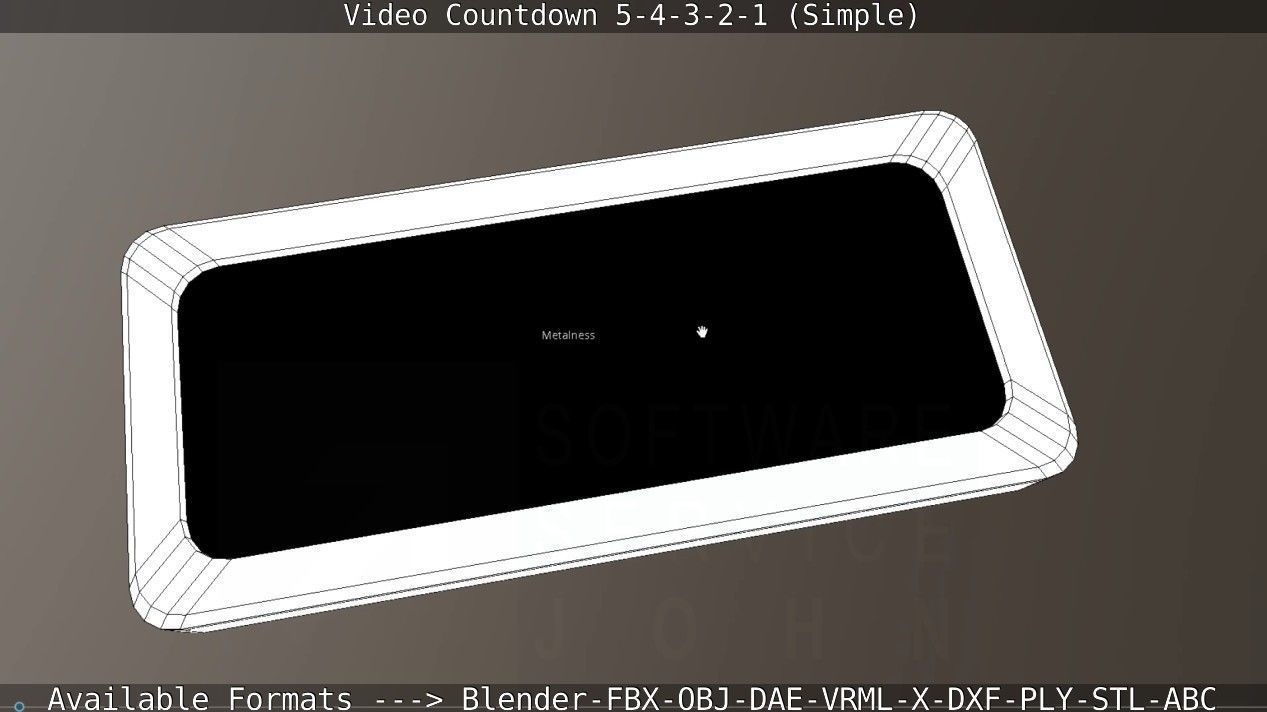 5-4-3-2-1-Video-Countdown-Simple-Version digital Low-poly 3D model_109