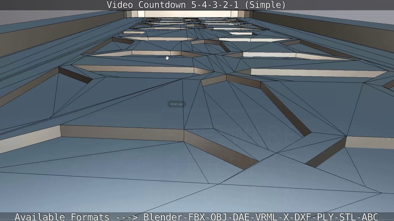 5-4-3-2-1-Video-Countdown-Simple-Version digital Low-poly 3D model_81