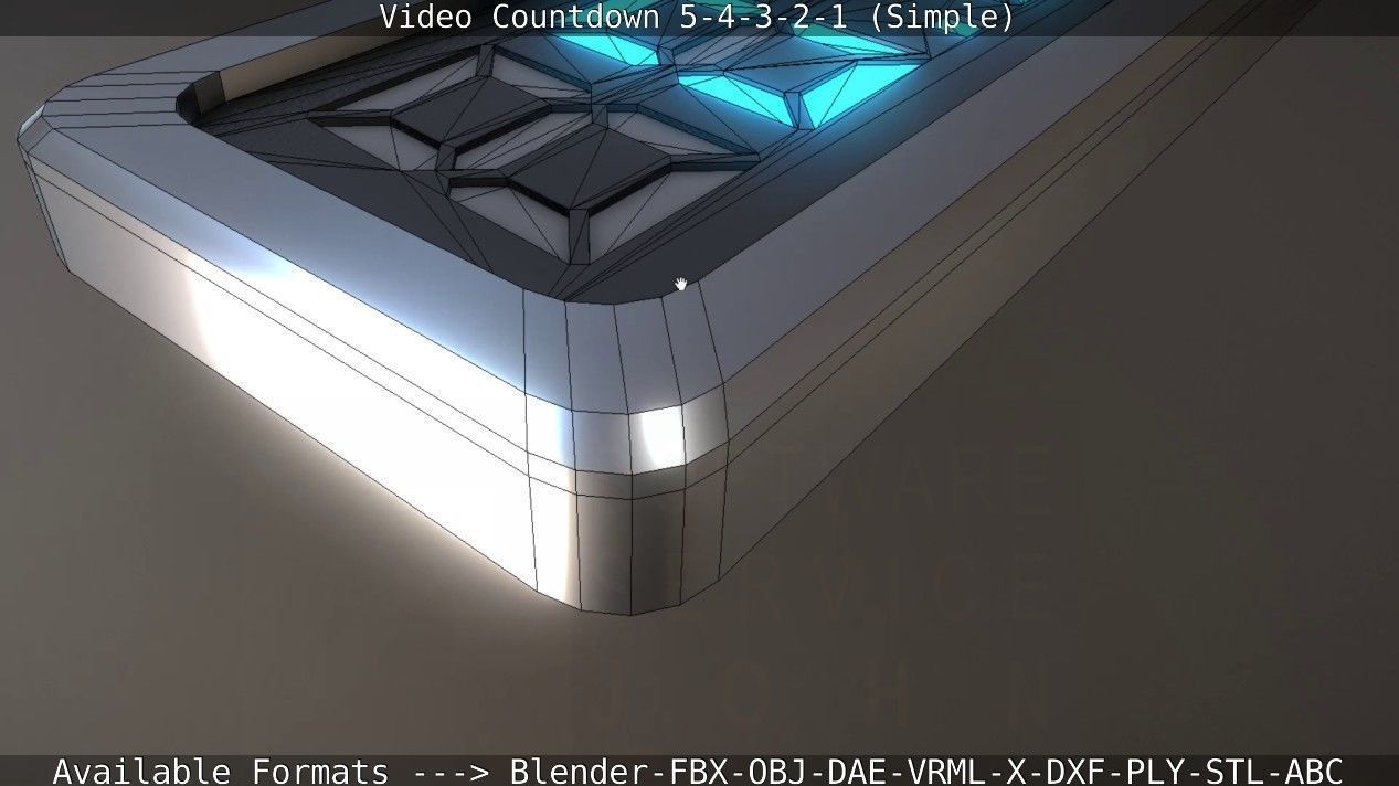 5-4-3-2-1-Video-Countdown-Simple-Version digital Low-poly 3D model_56