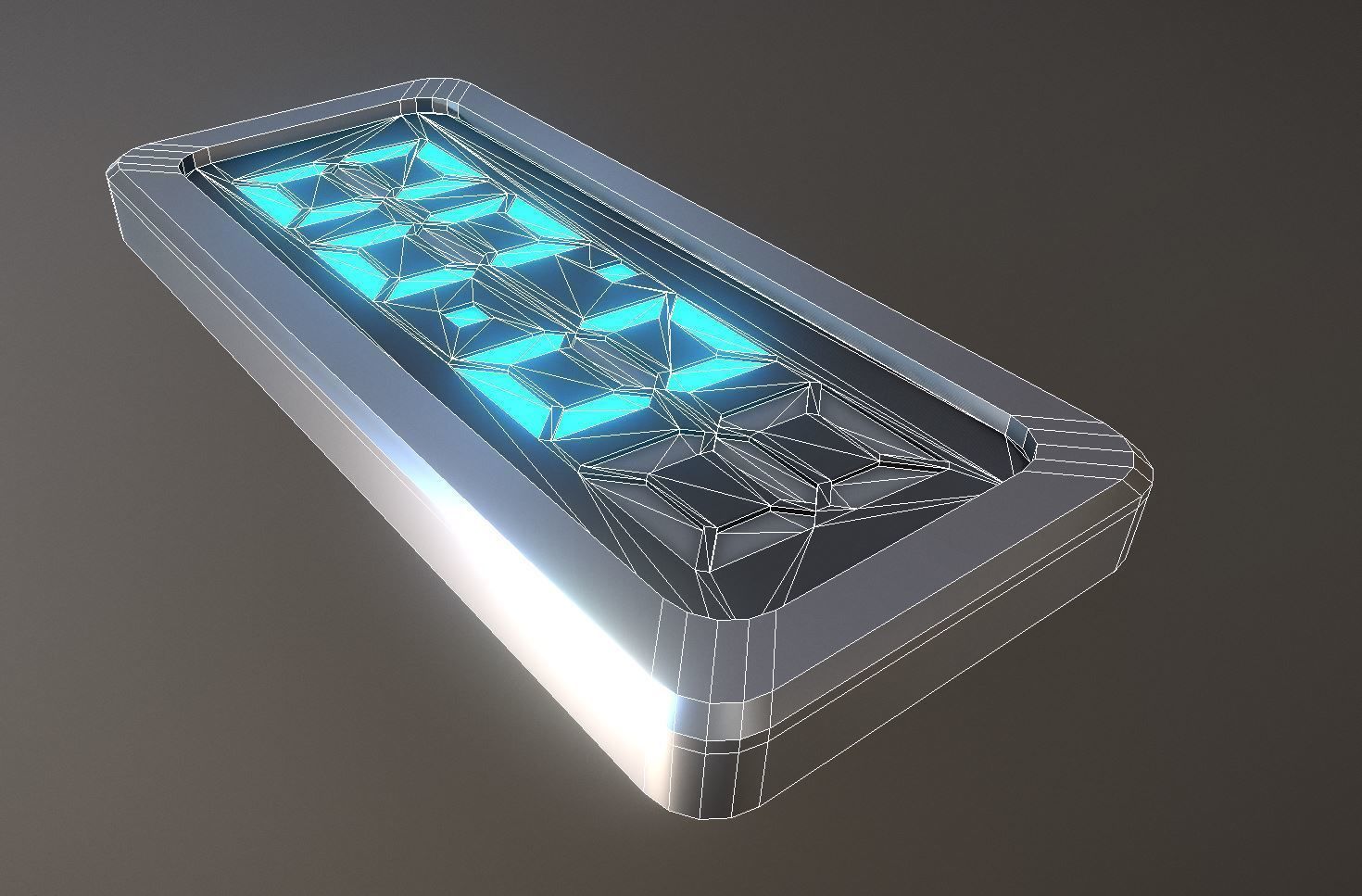 5-4-3-2-1-Video-Countdown-Simple-Version digital Low-poly 3D model_4