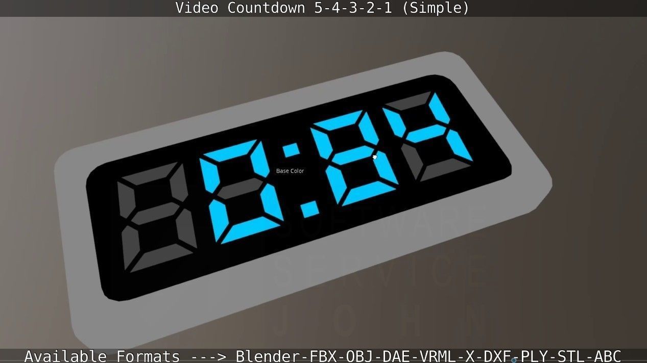 5-4-3-2-1-Video-Countdown-Simple-Version digital Low-poly 3D model_105