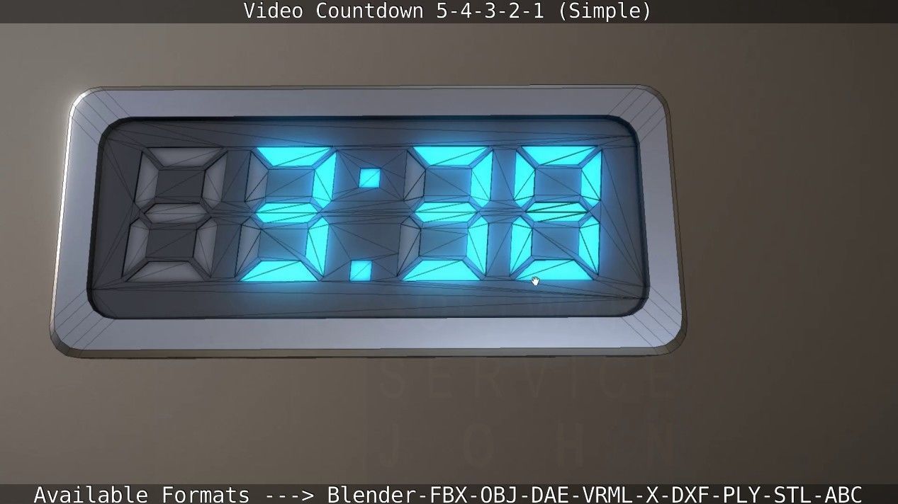 5-4-3-2-1-Video-Countdown-Simple-Version digital Low-poly 3D model_50