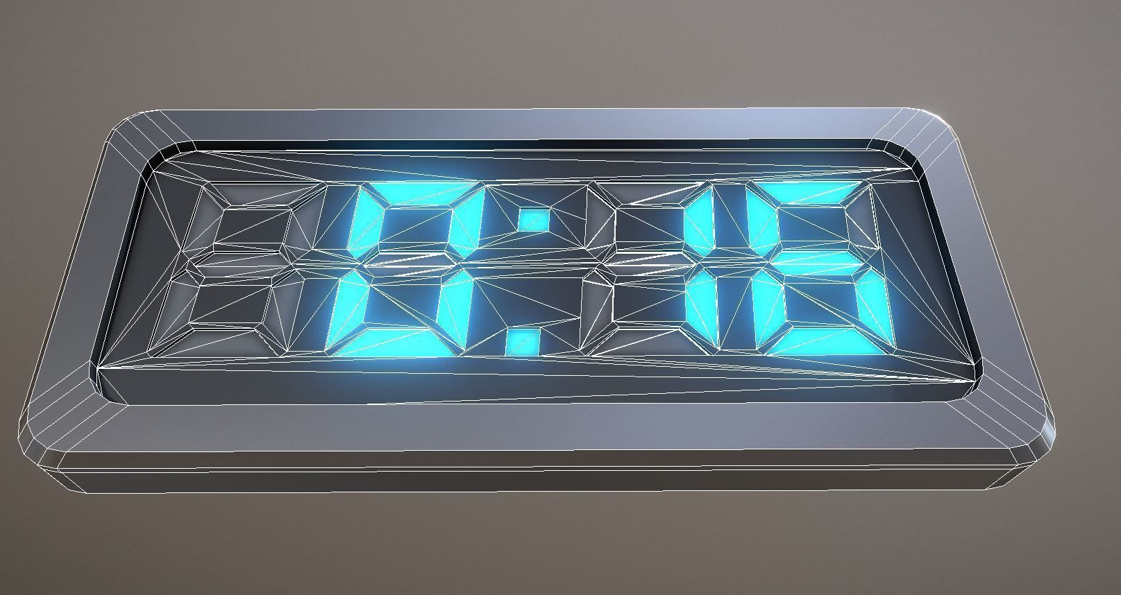 5-4-3-2-1-Video-Countdown-Simple-Version digital Low-poly 3D model_9