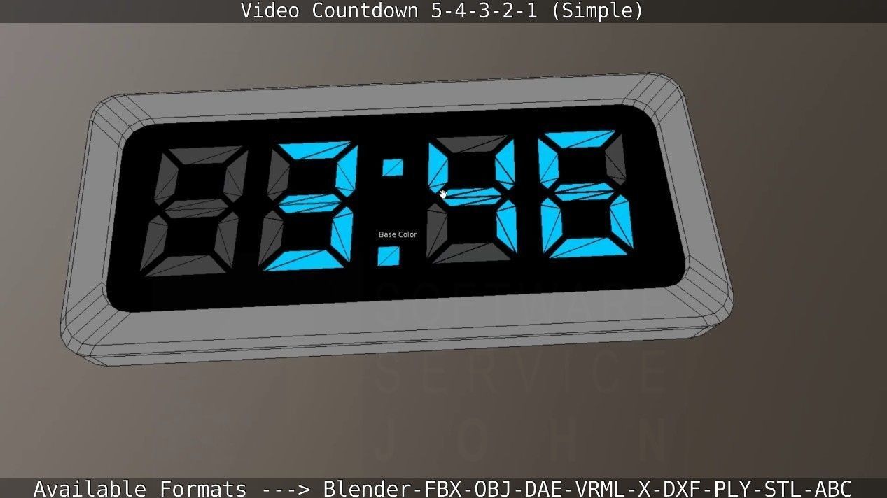 5-4-3-2-1-Video-Countdown-Simple-Version digital Low-poly 3D model_87