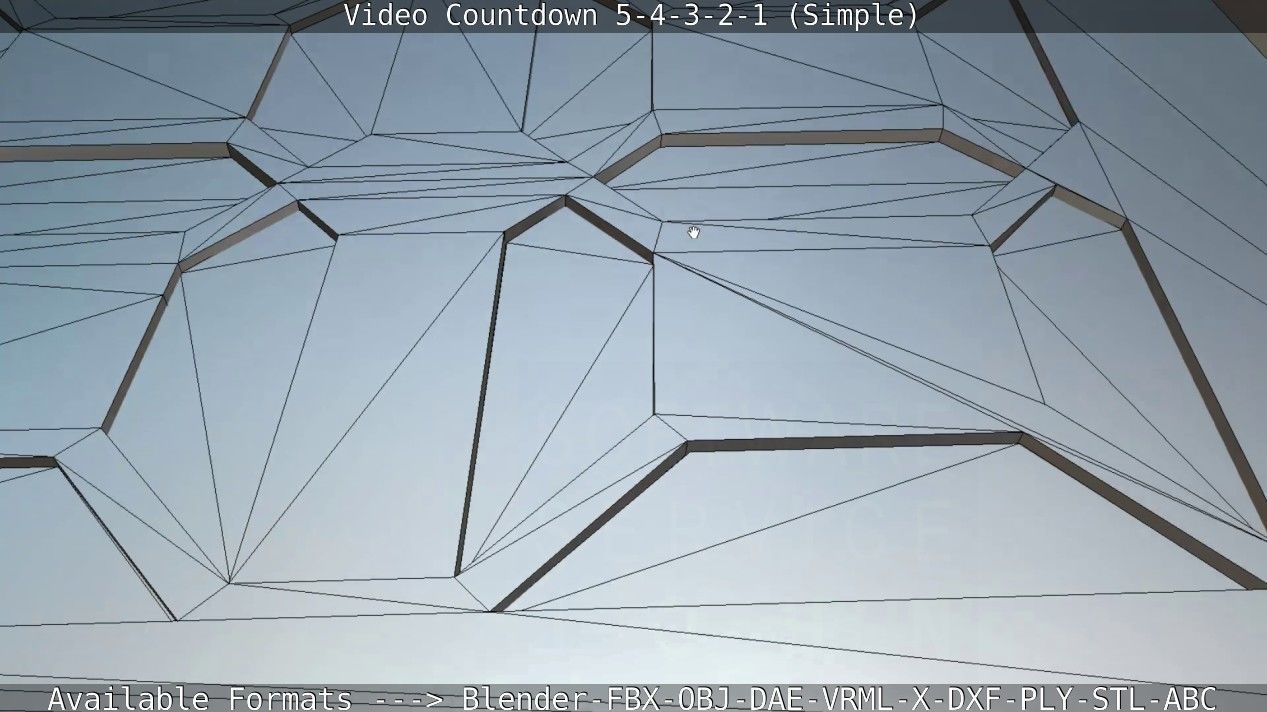 5-4-3-2-1-Video-Countdown-Simple-Version digital Low-poly 3D model_82