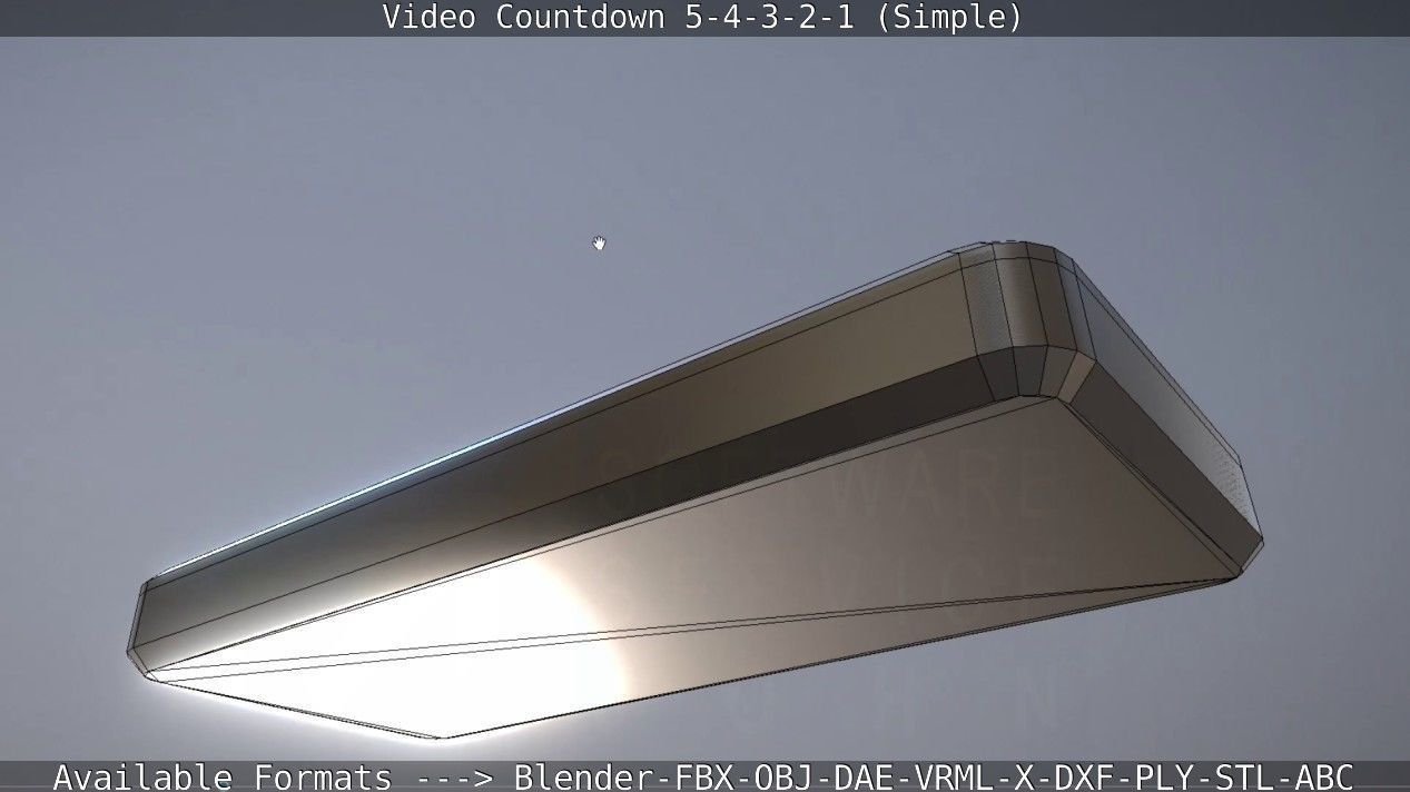 5-4-3-2-1-Video-Countdown-Simple-Version digital Low-poly 3D model_61