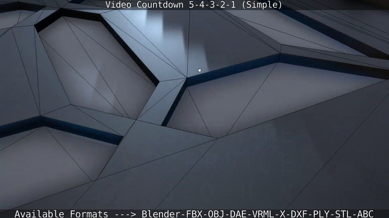 5-4-3-2-1-Video-Countdown-Simple-Version digital Low-poly 3D model_68