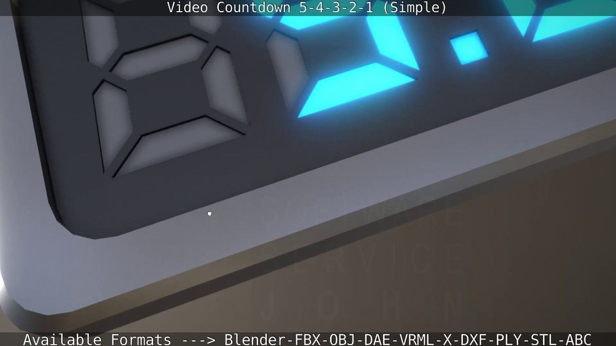 5-4-3-2-1-Video-Countdown-Simple-Version digital Low-poly 3D model_21