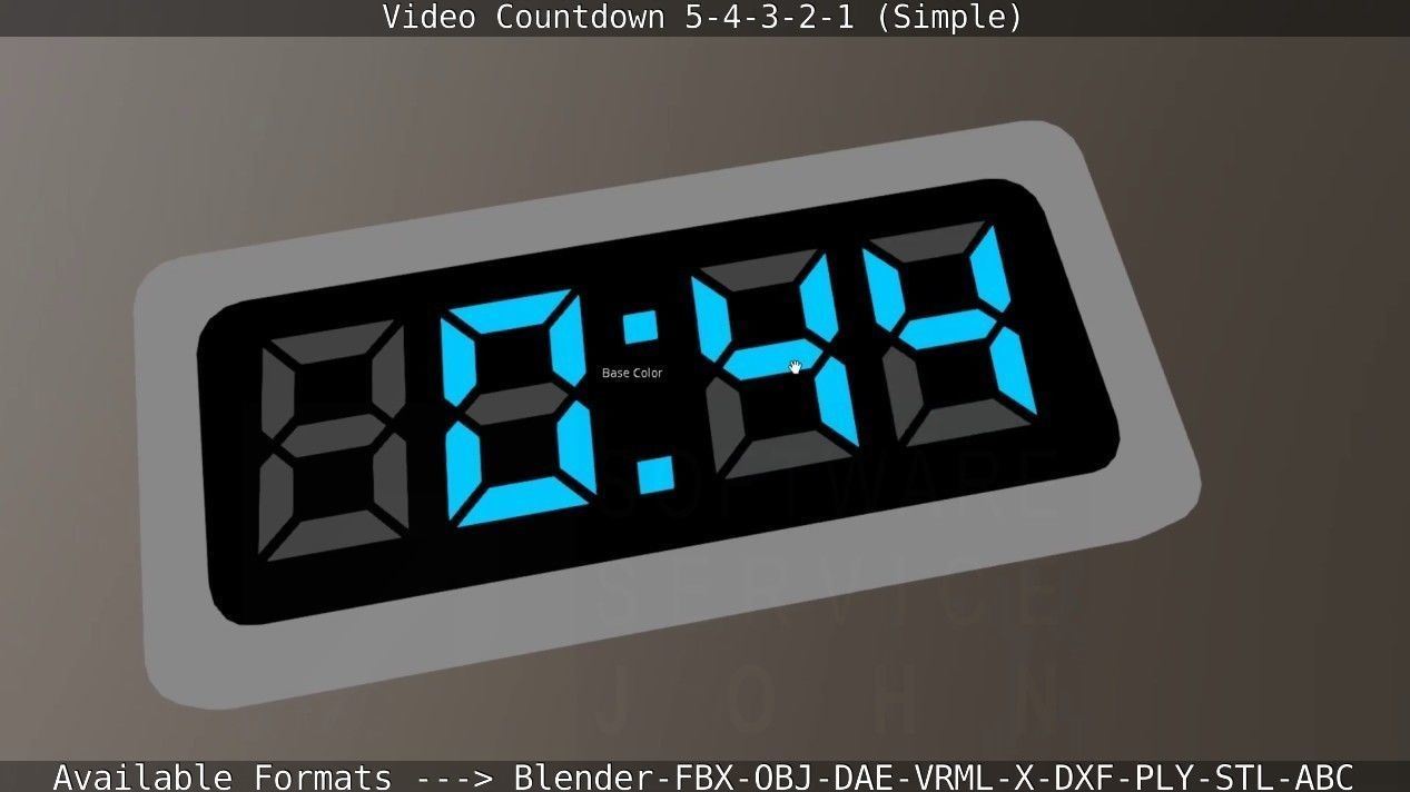 5-4-3-2-1-Video-Countdown-Simple-Version digital Low-poly 3D model_106
