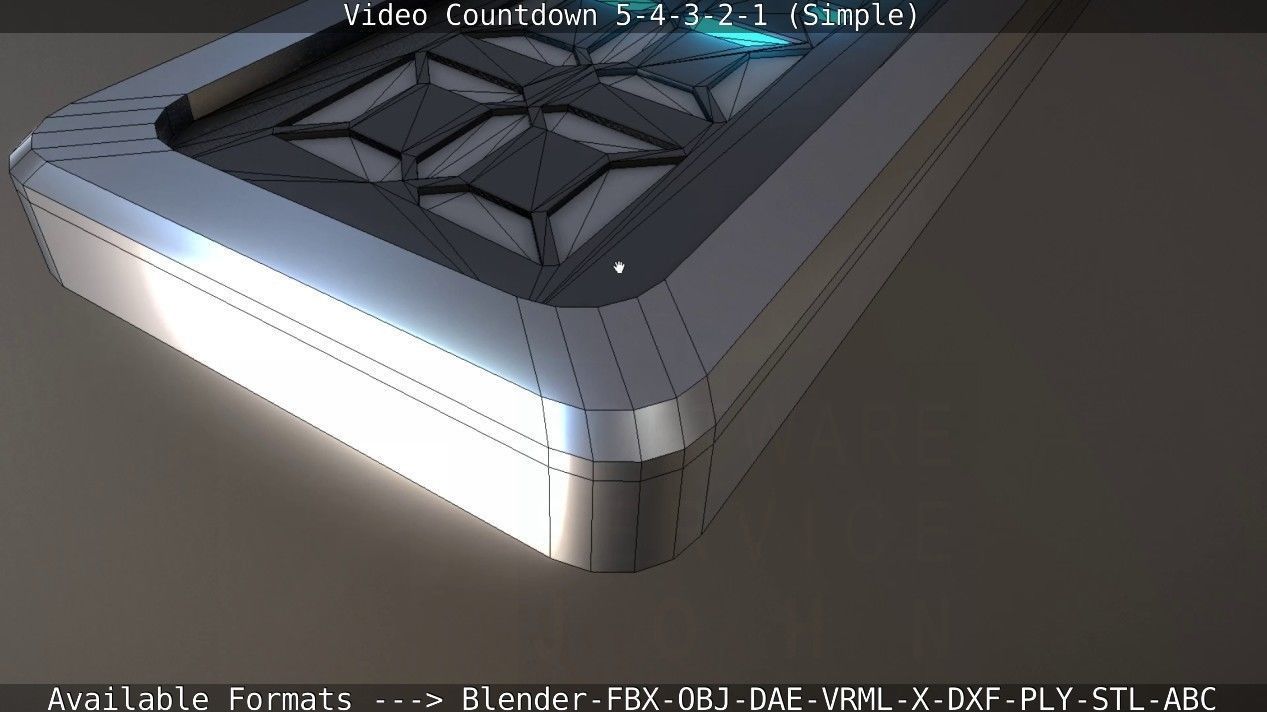 5-4-3-2-1-Video-Countdown-Simple-Version digital Low-poly 3D model_55