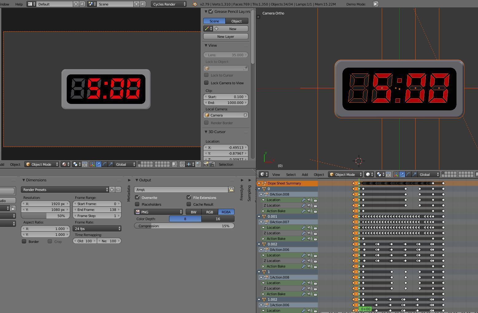 5-4-3-2-1-Video-Countdown-Simple-Version digital Low-poly 3D model_3