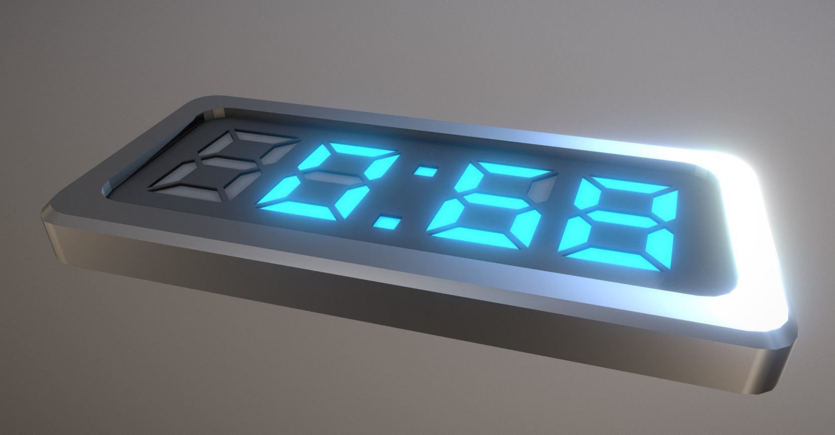 5-4-3-2-1-Video-Countdown-Simple-Version digital Low-poly 3D model_8