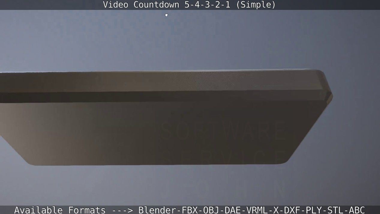 5-4-3-2-1-Video-Countdown-Simple-Version digital Low-poly 3D model_36