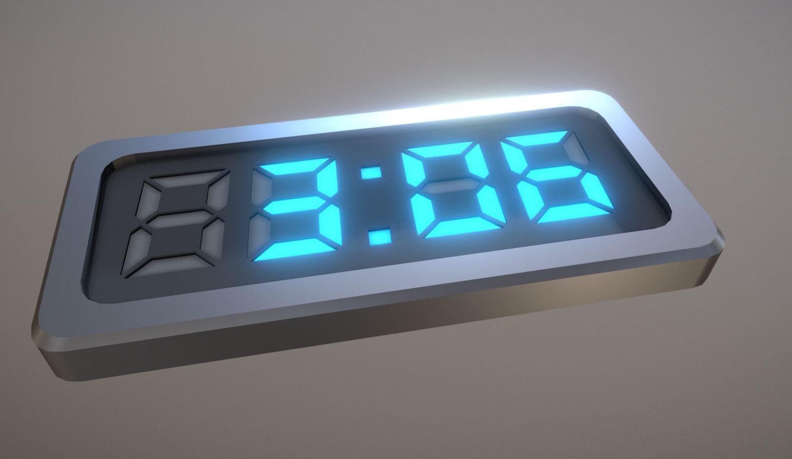 5-4-3-2-1-Video-Countdown-Simple-Version digital Low-poly 3D model_5