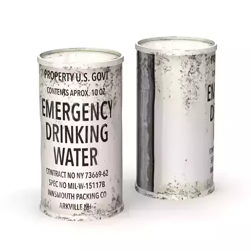 Emergency Water Can 3D model