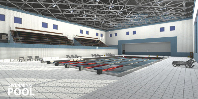 Swimming Pool Low-poly 3D model_3