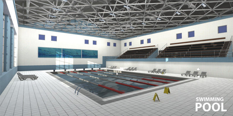 Swimming Pool Low-poly 3D model_1