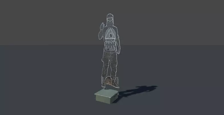 Target Dummy Low-poly 3D model