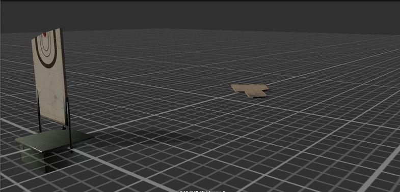 Target at the shooting range Low-poly 3D model_3