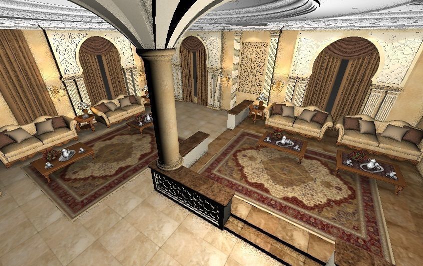 Sitting Hall 3D model_7