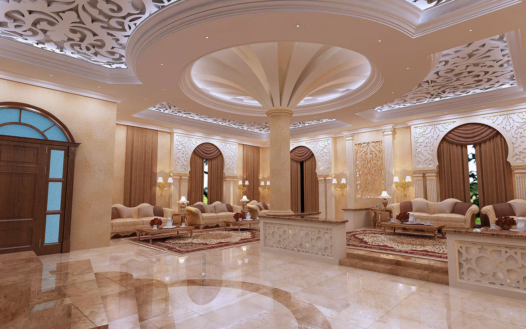 Sitting Hall 3D model_0