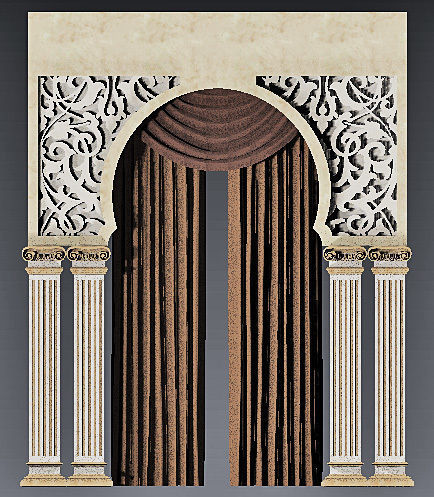 Sitting Hall 3D model_3