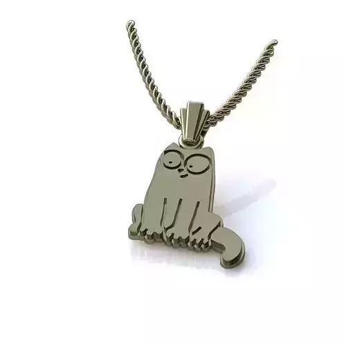 Cat Shaped Pendant