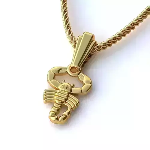 Scorpio Zodiac Sign Pendant