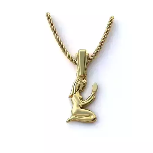 Virgo Zodiac Sign Pendant 1
