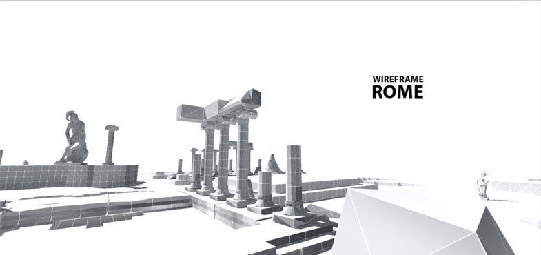 WIREFRAME - ROME Low-poly 3D model_3