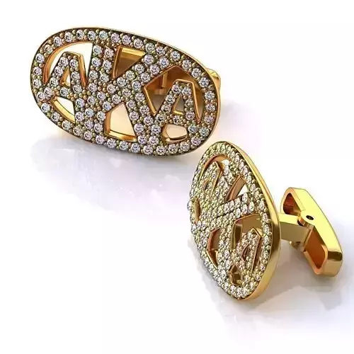 AKA Gold Ear Studs 3D print model