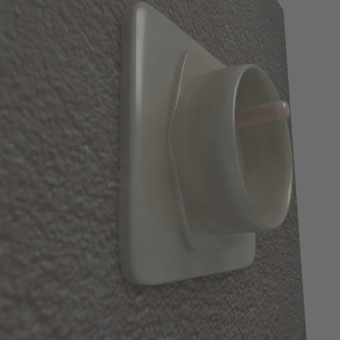 French plug 3D model_3