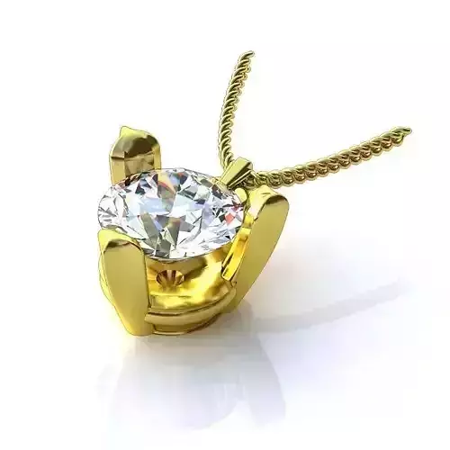 Gold Pendant With Diamonds 177