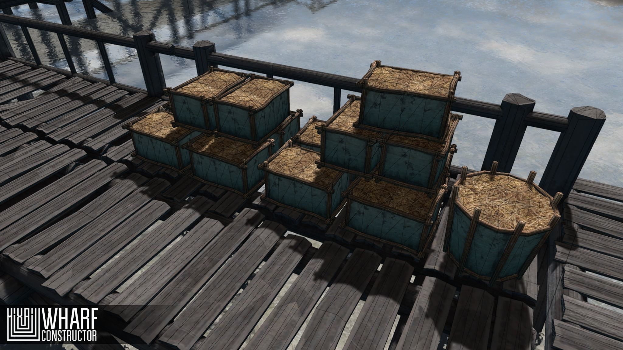 Wharf Constructor Low-poly 3D model_3