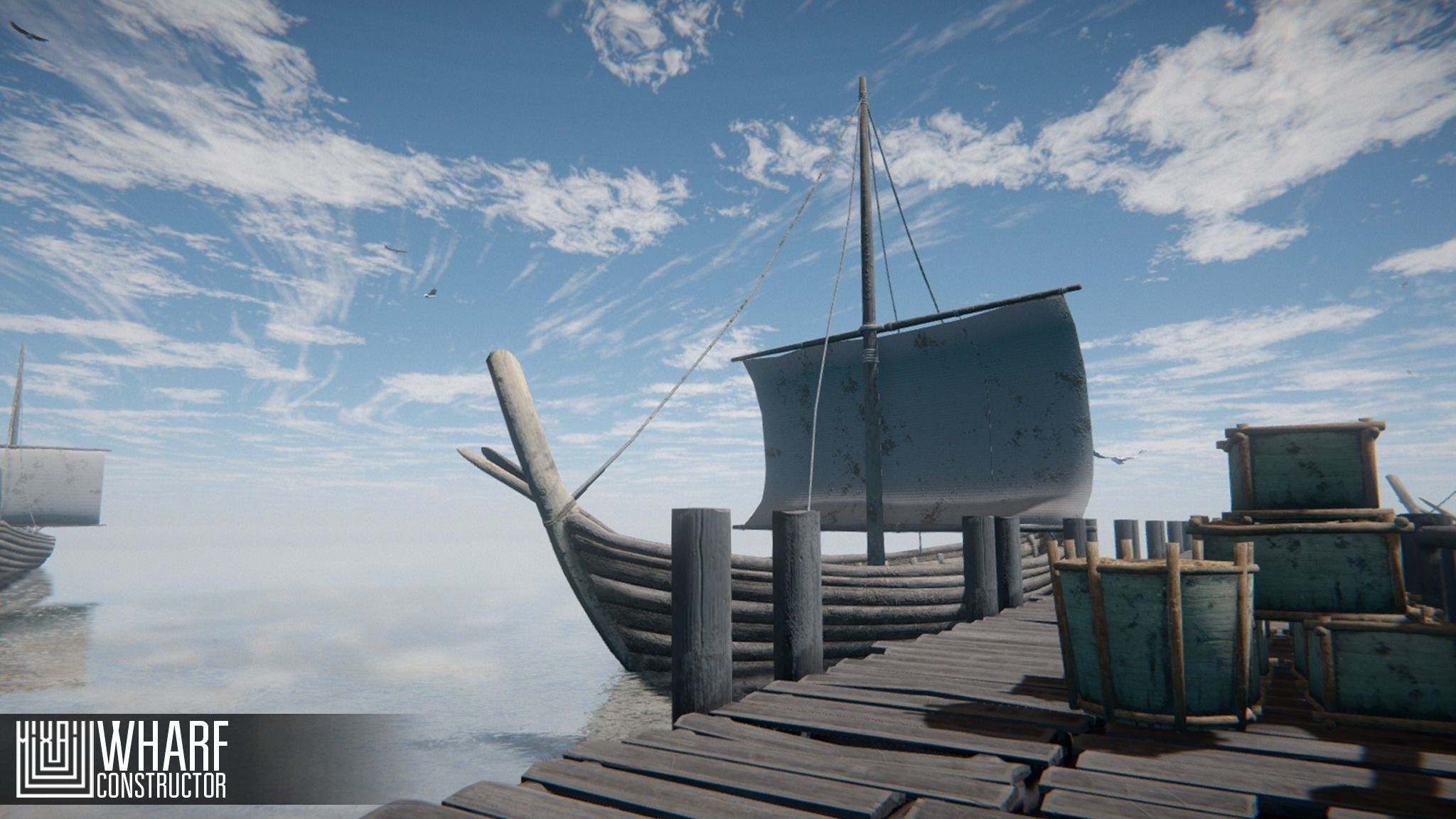 Wharf Constructor Low-poly 3D model_8