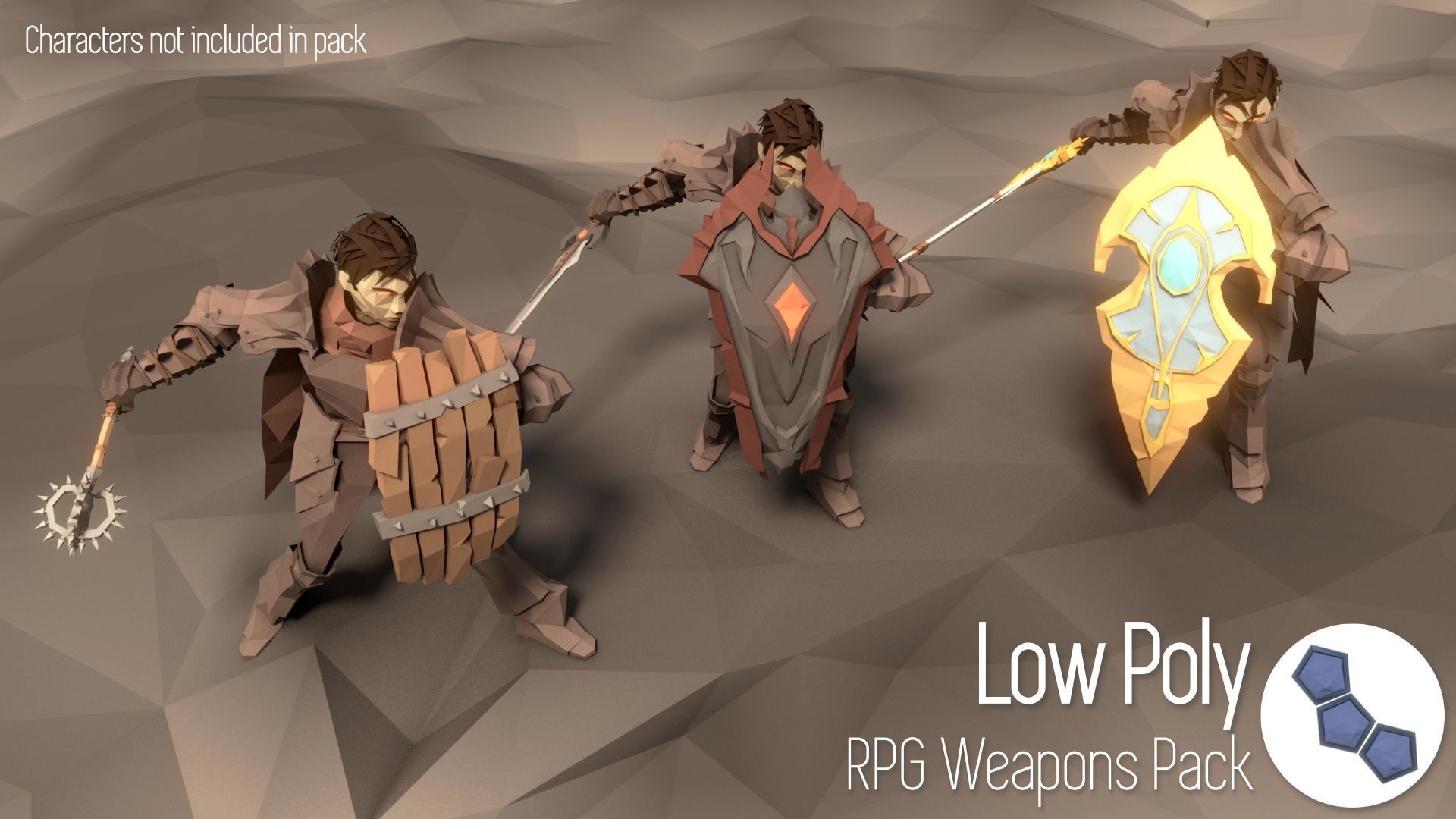 Low Poly RPG Weapons Pack Low-poly 3D model_8